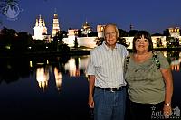 Together near Beautiful Novodevichy Convent at Night