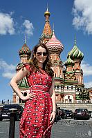 In front of Beautiful St. Basil's Cathedral