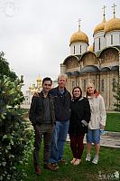 In front of Churches of Moscow Kremlin