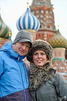 Portrait In Front of Charming Domes of St. Basil's