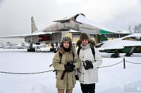 With Unique Soviet Aircraft Sukhoi T-4 (Su-100) "Sotka" in Monino