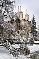 A Speck of Gold in Winter Silver - Moscow Kremlin