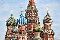 Colorful Onion-shaped Cupolas of St. Basil's Cathedral