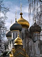 Grand Domes of Smolensky Cathedral (Moscow Novodevichy)