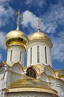 Golden Cupolas of Ancient Churches in Lavra (Sergiyev Posad)
