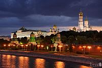 Kremlin under Clouds in Spring Twilight