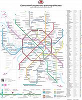 Moscow Metro Map 2013 by RIA Novosti