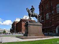 The Monument to Marshal Zhukov on Manezhnaya Square