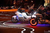 Colorful Motorcycles with LED Lights at Sparrow Hills