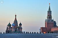 Spring Sunrise Over Empty Red Square