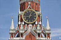 The Famous Kremlin's Clock and Gorgeous Decor of Savior Tower