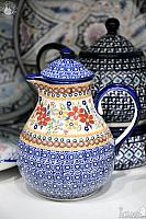 Uzbek Hand Painted Pottery Jug