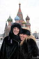 Beeing Happy to Come Back Again to Red Square - Johnny and Tara