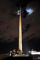 The Blessed Victory - Obelisk on Poklonnaya Hill under Moonlight