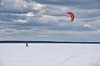 Snow Kiting on Pleshcheyevo Lake