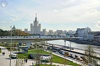 Hovering Bridge and Kotelnicheskaya Embankment Building