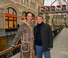 With Johnny Weir in GUM