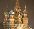 Backing to Winter Fairy Tale - St. Basil's Сathedral
