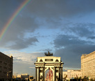 Rainbow over Triumphal Arch – Blessing from Heavens