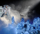 Snow King Drives a Fairy Tale Carriage