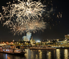 Spectacular Fireworks Over Zaryadye Park
