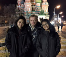 Memory Photo on Red Square at Night