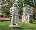 Lenin Sculpture and Cube