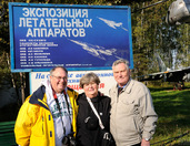 With Ex-Pilot Anatoly Ivanovich in Monino