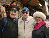 With Russian Hats in Vernisazh Market