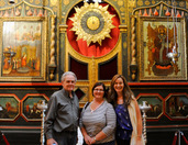 In front of Iconostasis of Intercession Chapel (St. Basils’ Cathedral)
