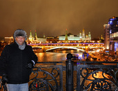 With Lights of Moscow Kremlin