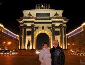 In front of Triumphal Gate at Night