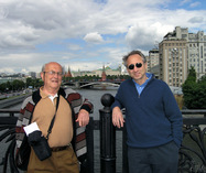With Great Panorama of Moscow Kremlin